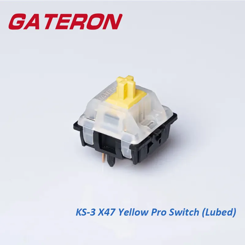Gateron Yellow Pro KS-3X47 - switches lineales 5 pines