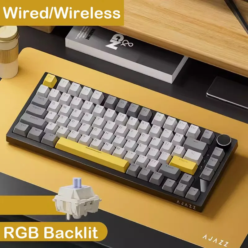 AJAZZ AK820 Pro - teclado mecánico inalámbrico 75% hot-swap